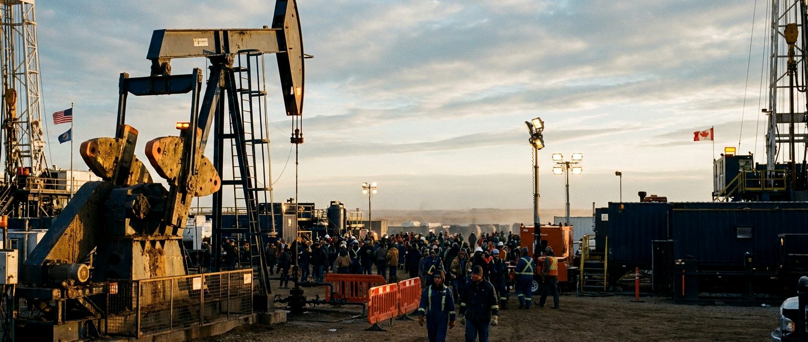 Bonnyville Oil and Gas Show floor, packed with exhibitors and attendees